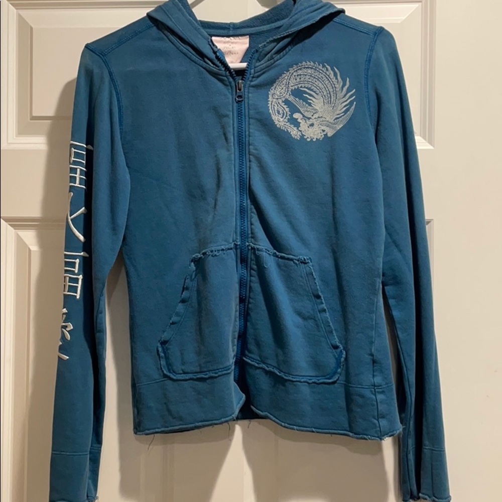 Romeo & Juliet Couture Zip Up Hoodie EUC Size M